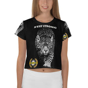 Positive State “ It’s Our Time” Stay Strong” Women’s Designer Crop Tee Shirt - positivestateapparel