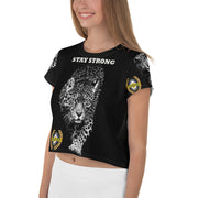 Positive State “ It’s Our Time” Stay Strong” Women’s Designer Crop Tee Shirt - positivestateapparel