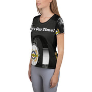 Positive State It's Our Time" Stay Strong" Women's Athletic Designer T-shirt - positivestateapparel